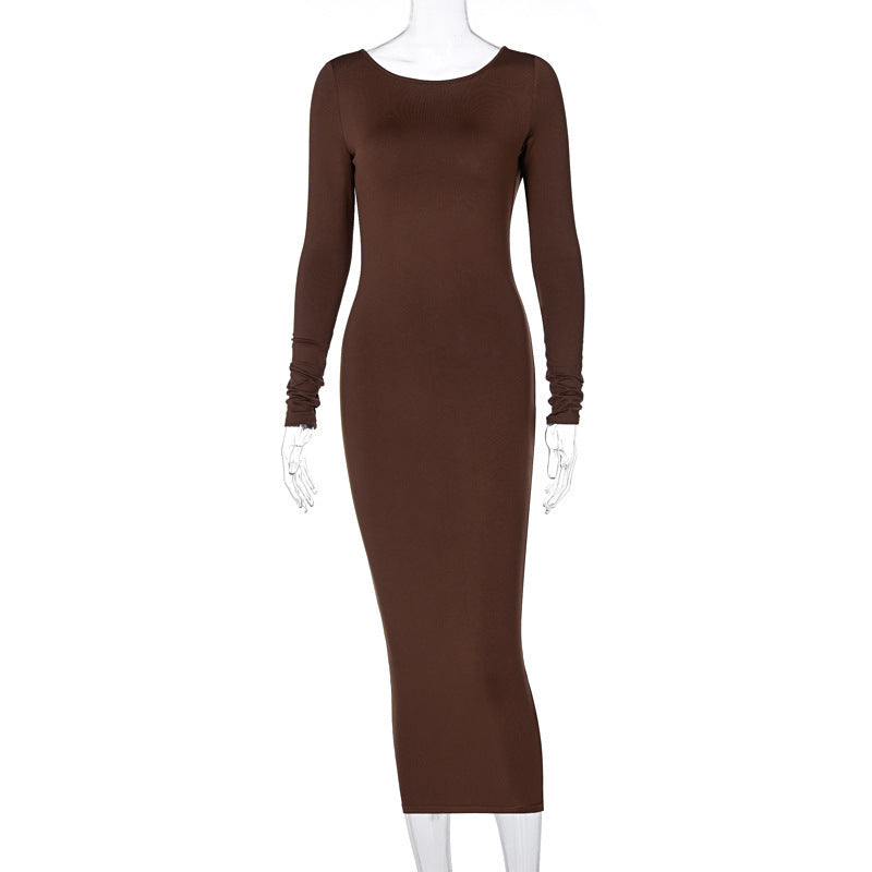 Elegantes Rückenfreies Midi-Kleid – Stilvoll & Feminin